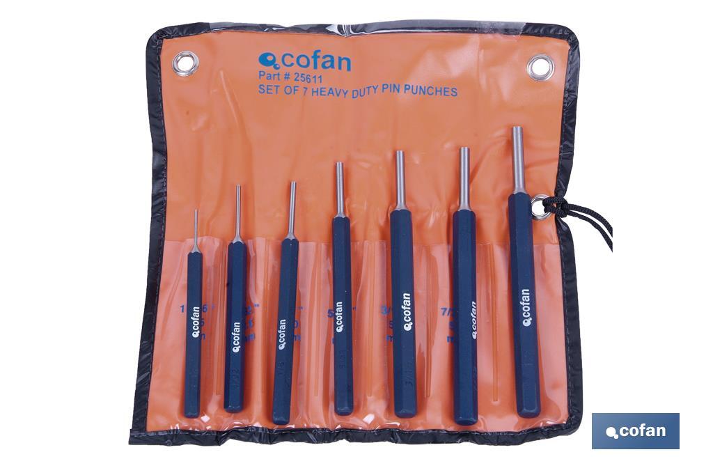 CONJUNTO 7 PCS BOTADOR CILINDRICO 1,5-6 MM