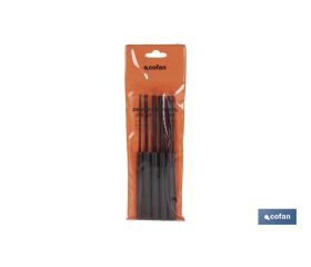 CONJUNTO 5 PCS BOTADOR CILÍNDRICO LARGO 3-10 MM