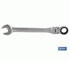 LLAVE COMBINADA ARTICULADA 180º DE CARRACA 8MM