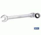 Llave combinada articulada en 180° de carraca | Fabricada en acero al cromo vanadio | Medidas de la llave: 24 mm