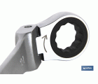 LLAVE COMBINADA ARTICULADA 180º DE CARRACA 8MM