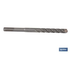 Brocas SDS PLUS para muros 4 puntas