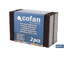 PACK 2 UNDS ESPONJA TACO DE LIJA GRANO GRUESO