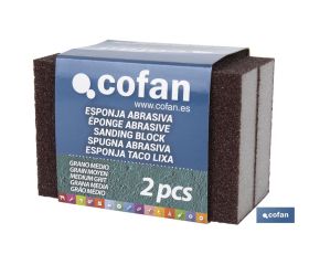 PACK 2 UNDS ESPONJA TACO DE LIJA GRANO MEDIO
