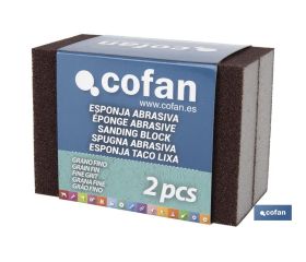 PACK 2 UNDS ESPONJA TACO DE LIJA GRANO FINO