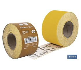ROLLO LIJA DE PAPEL 100 X 25 M. G.60