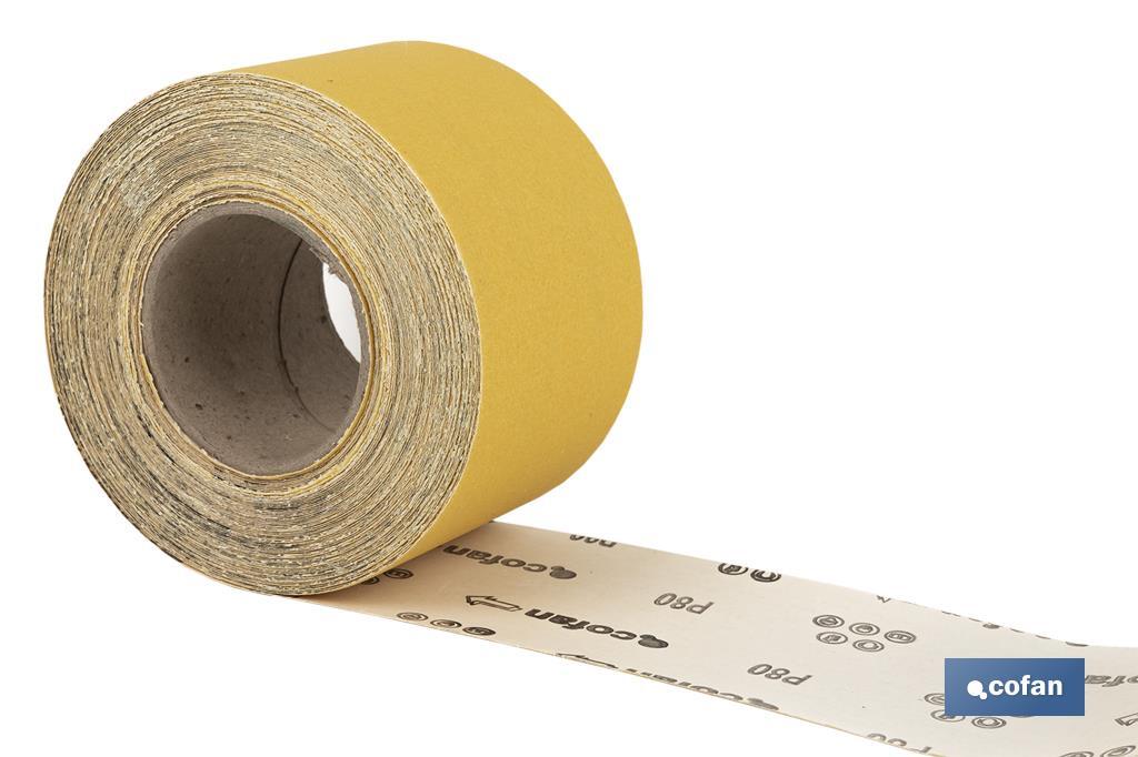 ROLLO LIJA DE PAPEL 100 X 25 M. G.80
