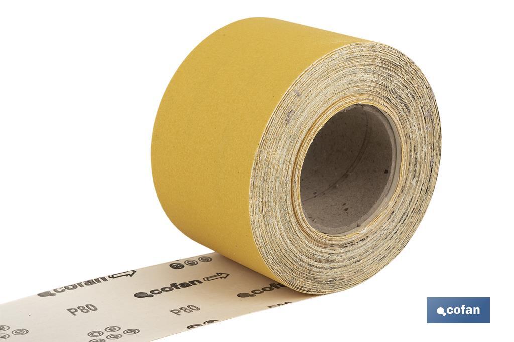 ROLLO LIJA DE PAPEL 100 X 25 M. G.80