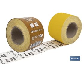 ROLLO LIJA DE PAPEL 100 X 25 M. G.100