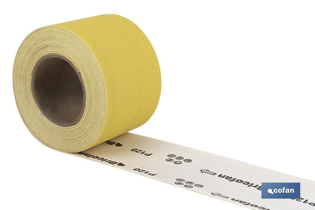 ROLLO LIJA DE PAPEL 100 X 25 M. G.120