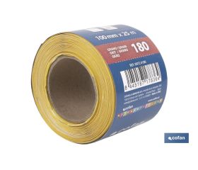 ROLLO LIJA DE PAPEL 100 X 25 M. G.180
