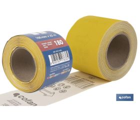 ROLLO LIJA DE PAPEL 100 X 25 M. G.180