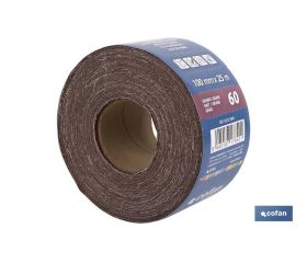 ROLLO LIJA TELA UNIVERSAL 100 X 25 M. G.60