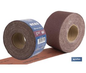 ROLLO LIJA TELA UNIVERSAL 100 X 25 M. G.60