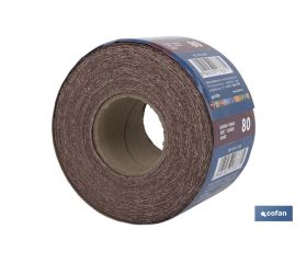 ROLLO LIJA TELA UNIVERSAL 100 X 25 M. G.80
