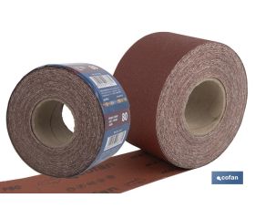 ROLLO LIJA TELA UNIVERSAL 100 X 25 M. G.80