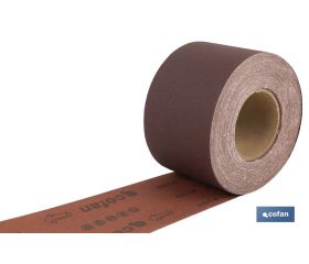 ROLLO LIJA TELA UNIVERSAL 100 X 25 M. G.120