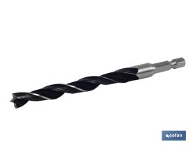 BROCA PARA MADERA MANGO HEX. 1/4 7 MM