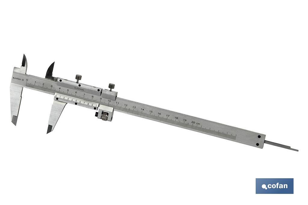 CALIBRE PIE DE REY ACERO INOXIDABLE 0-150