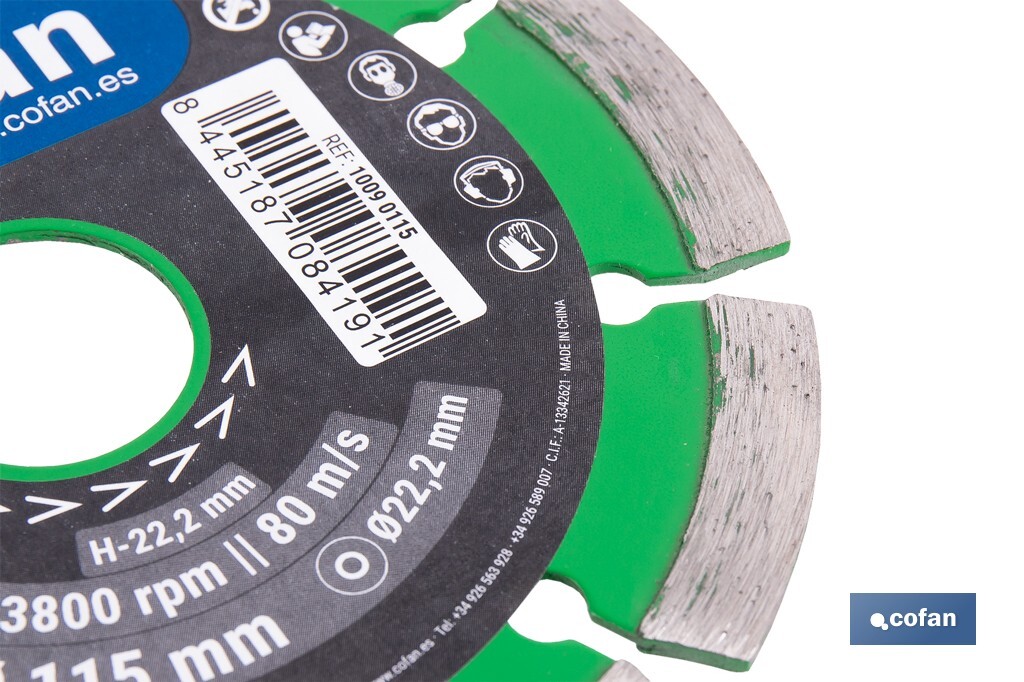 DISCO DIAM. UNIVERSAL BASICO 115 MM.