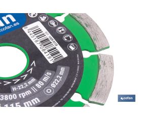 DISCO DIAM. UNIVERSAL BASICO 115 MM.