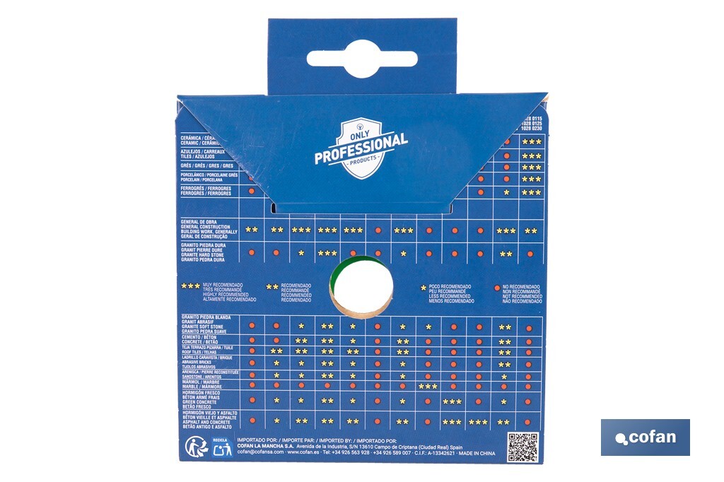 DISCO DIAM. UNIVERSAL BASICO 115 MM.