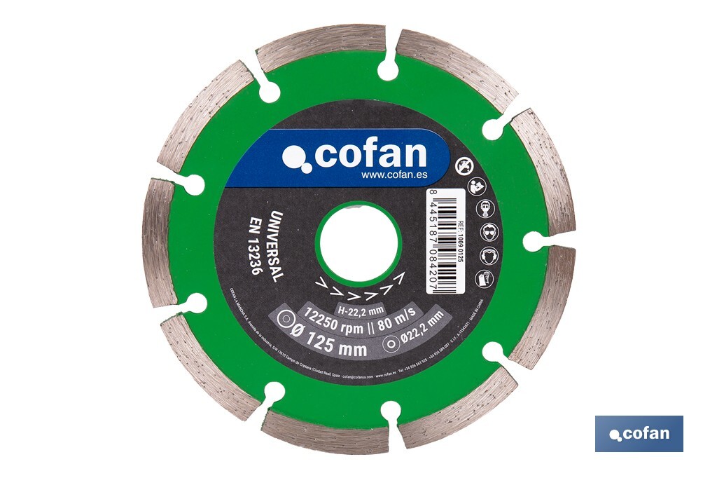 DISCO DIAM. UNIVERSAL BASICO 125 MM.