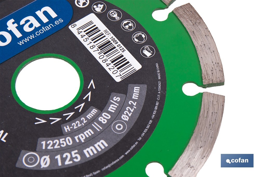 DISCO DIAM. UNIVERSAL BASICO 125 MM.