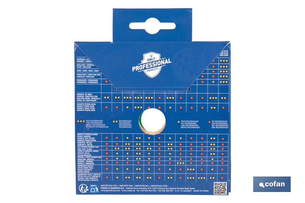 DISCO DIAM. UNIVERSAL BASICO 125 MM.