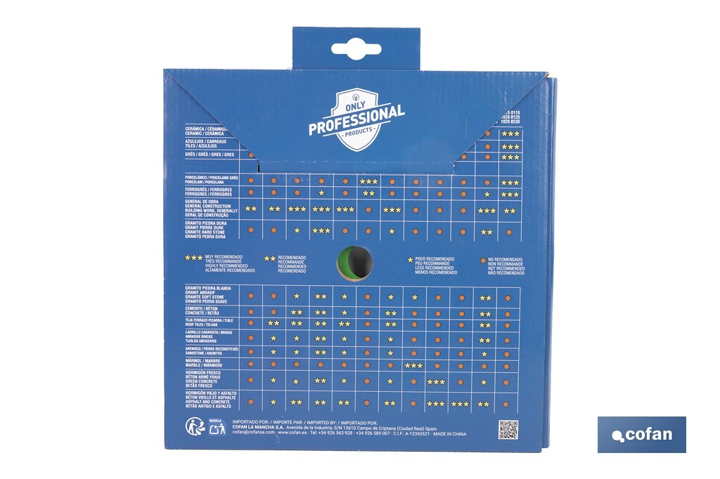DISCO DIAM. UNIVERSAL BASICO 230 MM.