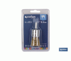 CEPILLO BROCHA ONDULADO 6xØ15 A.LATONADO 0.3mm