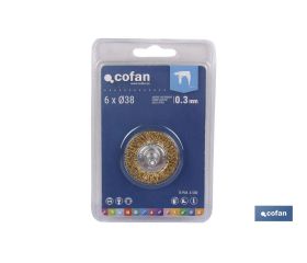 CEPILLO CIRCULAR ONDULADO 6xØ75 A.LATONADO 0.3mm