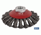 Cepillo Alambre Oblicuo Trenzado M14 Acero