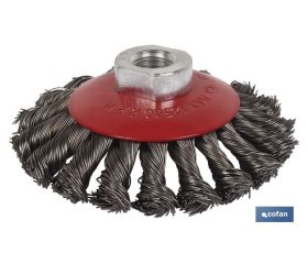 Cepillo Alambre Oblicuo Trenzado M14 Acero