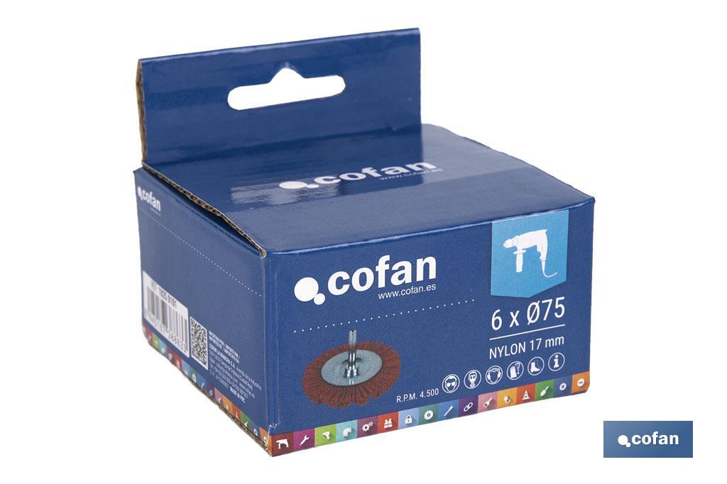 CEPILLO CIRCULAR DE NYLON 6 MM X Ø75