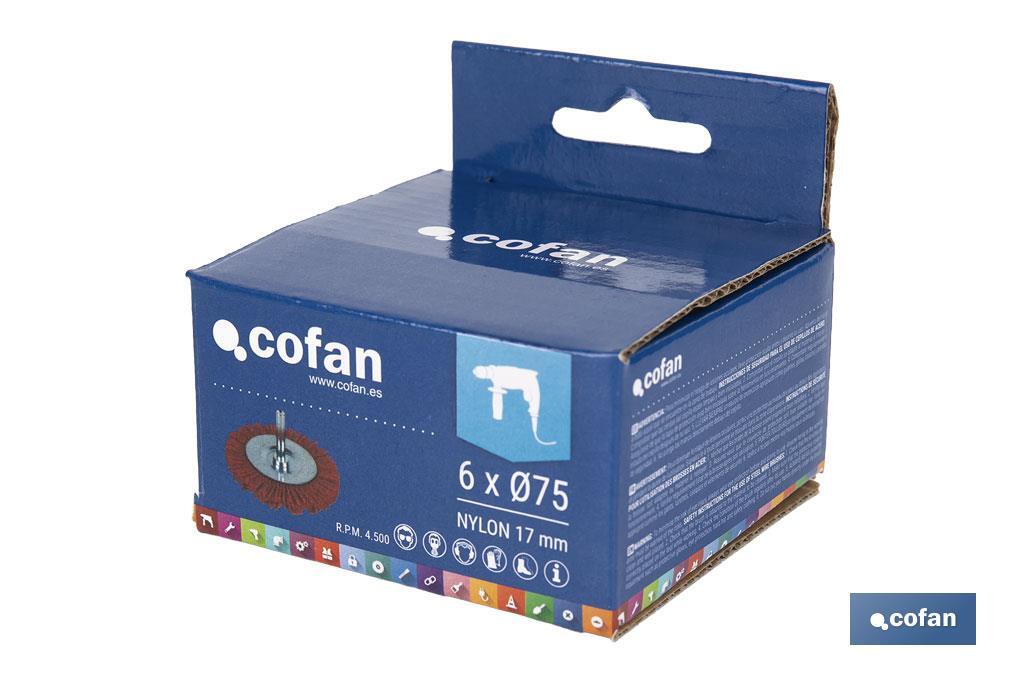 CEPILLO CIRCULAR DE NYLON 6 MM X Ø75