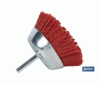 CEPILLO COPA DE NYLON 6 MM X Ø50