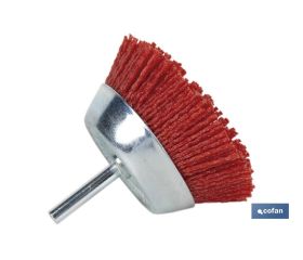 CEPILLO COPA DE NYLON 6 MM X Ø75