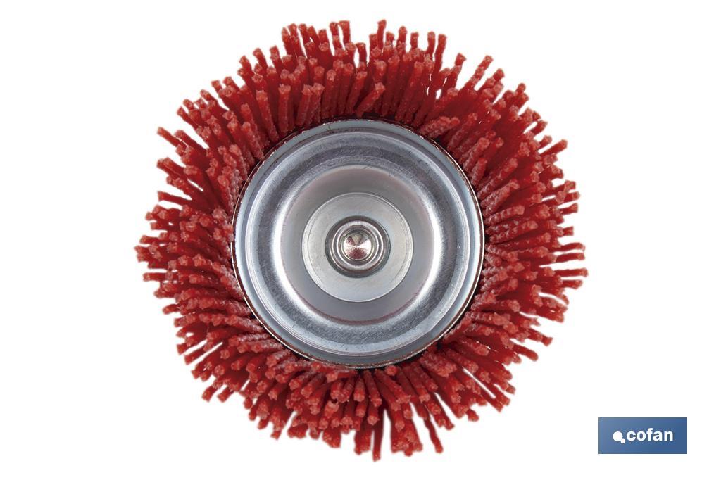 CEPILLO COPA DE NYLON 6 MM X Ø75