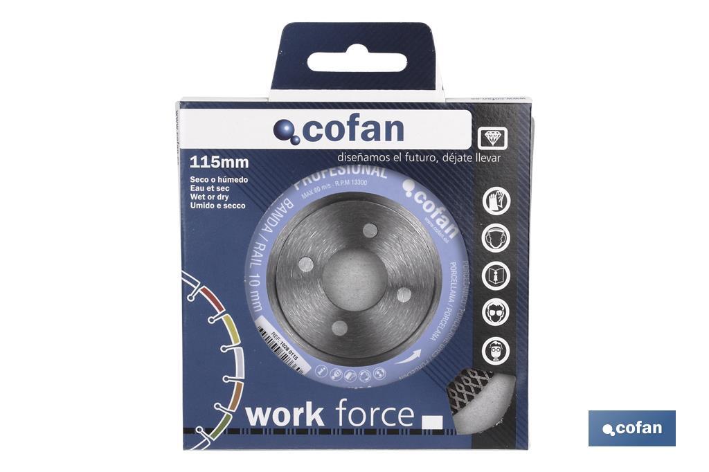 DISCO DIAMANTE PORCELANICO EXTRAFINO H-10mm, 115mm