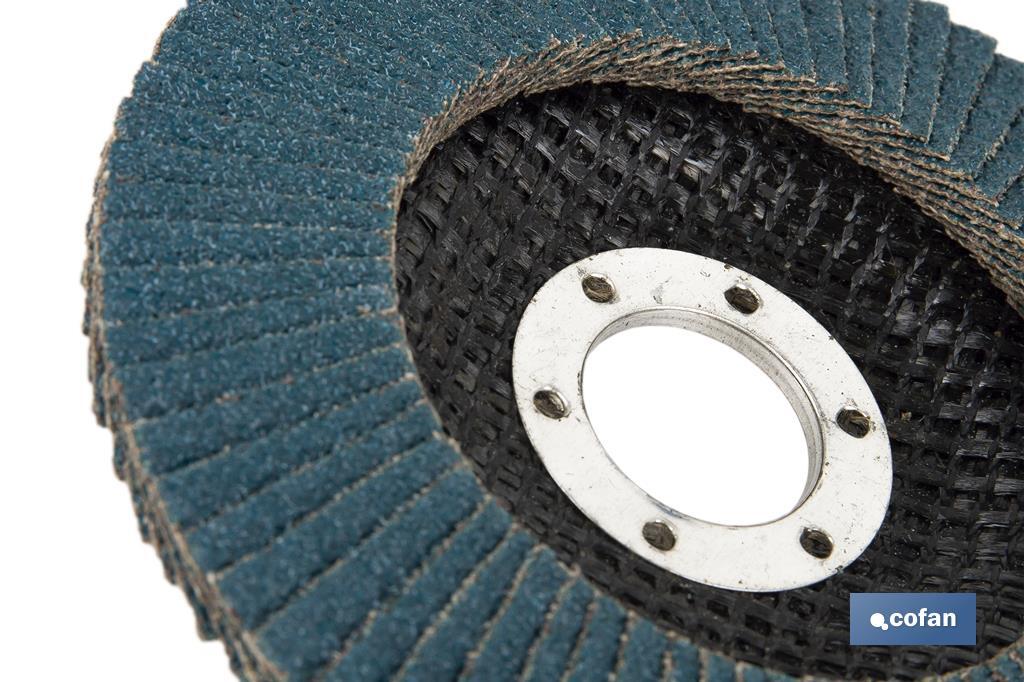 DISCO LAMINADO ESTANDAR INCLINADO 115 MM. G-120 ZIRCONIO venta unitaria