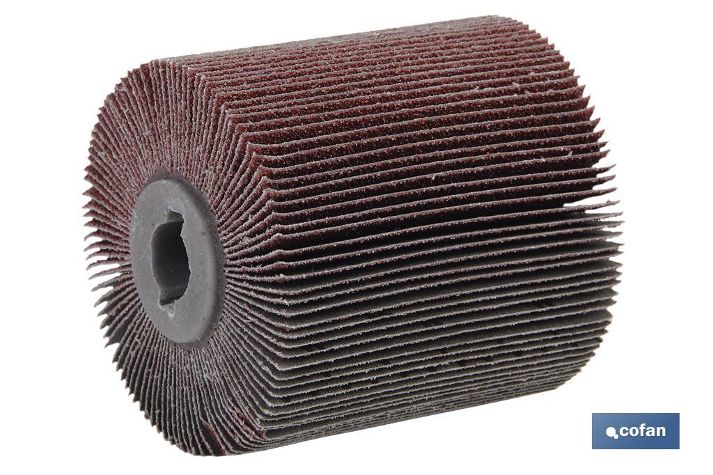 CILINDRO CEPILLO DE LAMINA C/ TELA ABRASIVA G-40