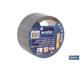 Cinta Americana | Color gris | Reforzada con malla de fibra | Varias medidas de longitud