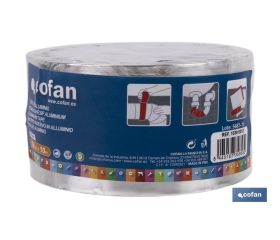 CINTA DE ALUMINIO 30 MICRAS 50 MM X 10 M