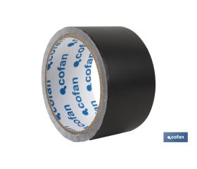 CINTA DE ALUMINIO NEGRA 30 MICRAS 50 MM X 10 M