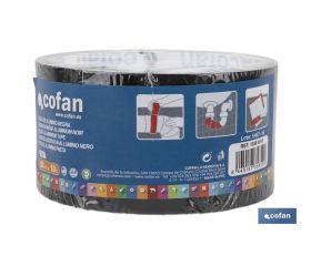 CINTA DE ALUMINIO NEGRA 30 MICRAS 50 MM X 10 M