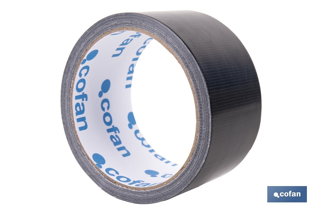 CINTA AMERICANA NEGRA 190 MICRAS 50 MM X 10 M