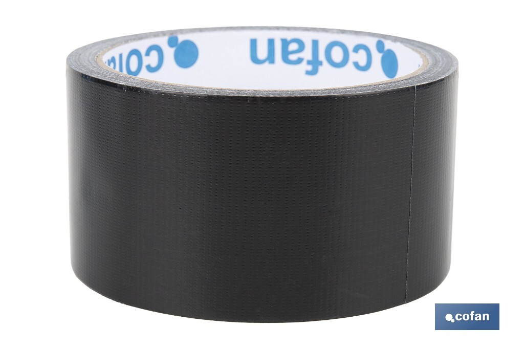 CINTA AMERICANA NEGRA 190 MICRAS 50 MM X 10 M