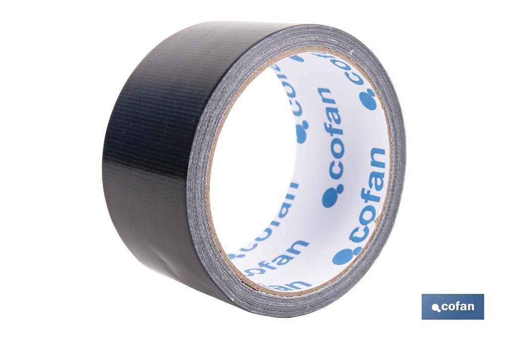 CINTA AMERICANA NEGRA 190 MICRAS 50 MM X 10 M