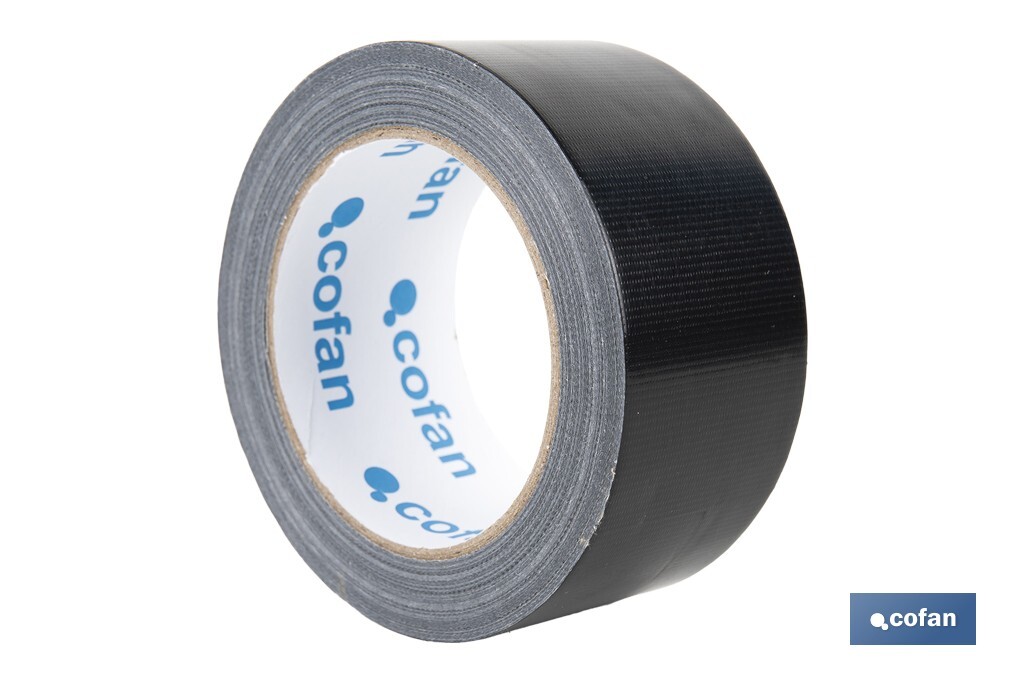 CINTA AMERICANA NEGRA 190 MICRAS 50 MM X 25 M